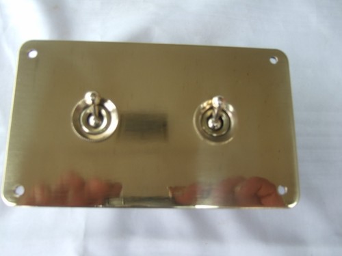 Vintage brass light switch - brass,