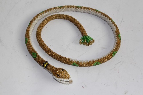 Glass beaded snake türkiye - glass, snake,