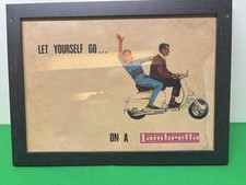 1960"s Lambretta Cardboard Counter Stand Lambretta TV Ser.3"Let Yourself Go ULMA