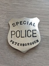 Vintage Canadian Special Police Peterborough Badge