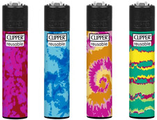 4 x Clipper Lighters TIE DIE