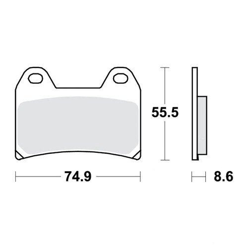 Carbon brake pads crq trw - carbon,