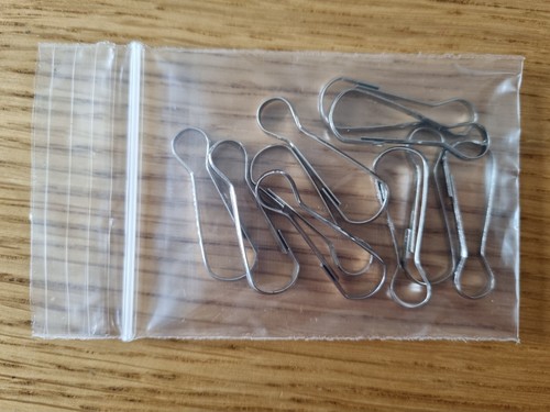 10x metal clips snap - metal,