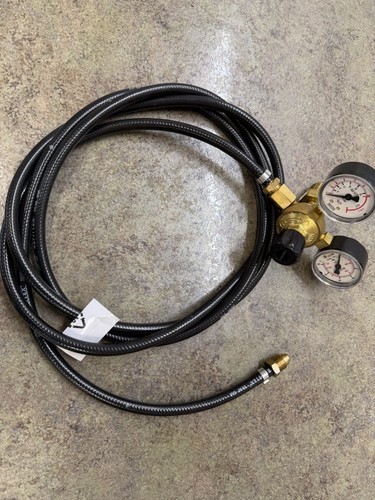 Mig welder gas regulator with - gas,