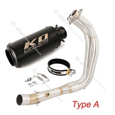 Slip For Yamaha MT-07 FZ07 2014-2024 Complete Exhaust Black Muffler Header Pipe