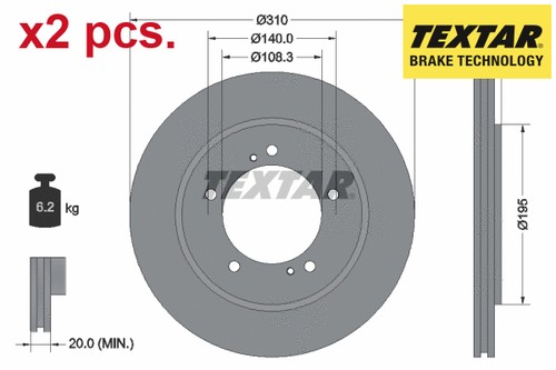 Pcs front brake disc - pcs,