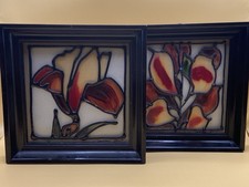 Vintage 1980s Jaroslaw Zero Mixed Media Framed Art, Glass, Wall Art, Decorative