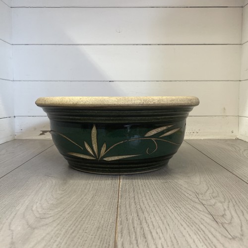 Vintage glazed terracotta pot