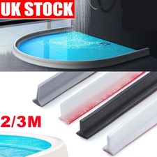 2/3M Bendable Bathroom Bath Edging Seal Trim Strip Kitchen Water Barrier UK