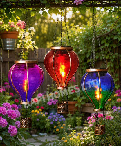 Hot air balloon - balloon, lights