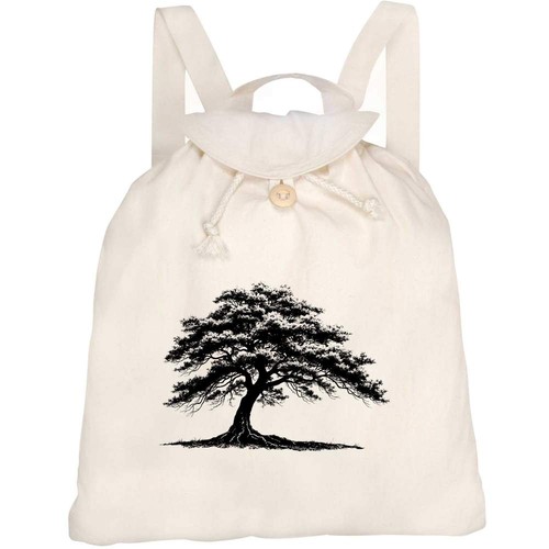 Old tree canvas rucksack - 'old, tree'