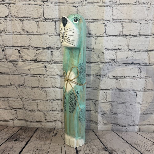 50cm green teal - green, wooden