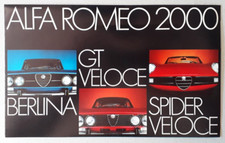 Alfa Romeo 2000 Brochure 1973
