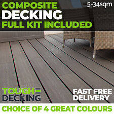 Composite Decking Complete Kit - Clips Included - Free & Quick Delivery