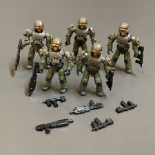 5X Mega Bloks Construx HALO DEFENSE POINT SHOWDOWN USNC Female Marine Figure #K1