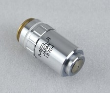 MEIJI Microscope SMPlan Objective Lens 100X Oil 160/0.17 PN 13704, Made in Japan