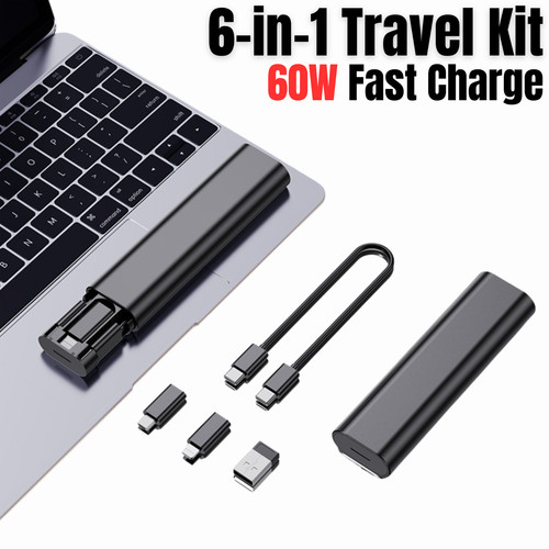 Multi cable kit 60w - 6-in-1,