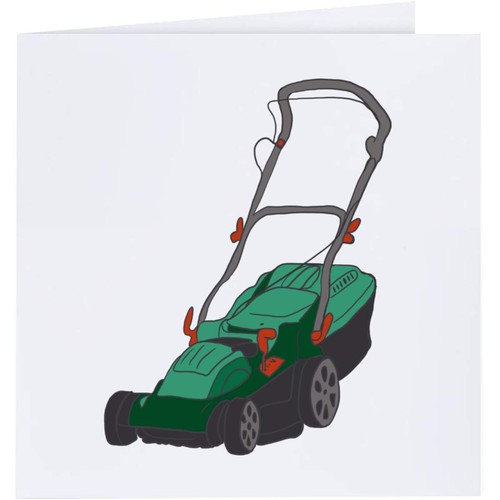 Lawn mower greeting - mower', /