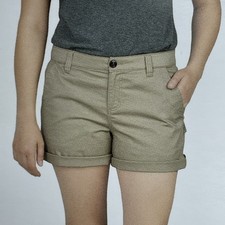 Boston Traders Women's Size 8 Casual Tan Cotton Blend Shorts d1319
