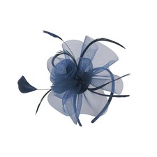Womens Mesh Net Flower Feather
