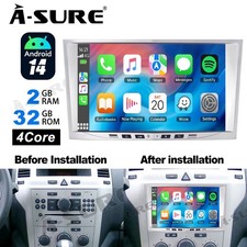 Apple CarPlay For Vauxhall Corsa C D Astra Zafira Android 14 Car Stereo GPS Navi