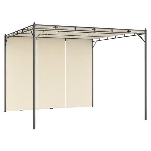 Garden gazebo 3x3x2 25m cream - gazebo,