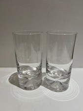 2 Dartington Crystal dimple 4" high ball tumblers
