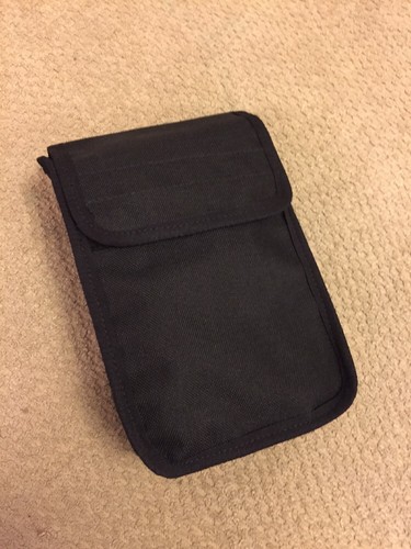 Police black nylon - police, pouch.