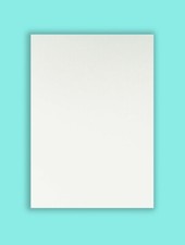 Pure White Mount Backing Board Card 1.25mm Thick 35x35-80x100cm 1,2,3,4,5 packs