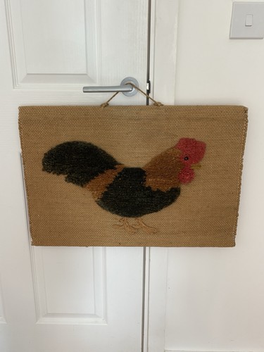 Vintage handmade latch hook - vintage,