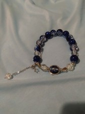 Blue & Dark Blue Beaded