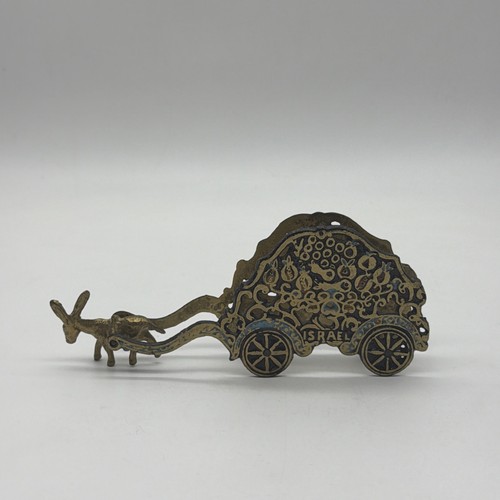 Vtg solid brass napkin - napkin, holder