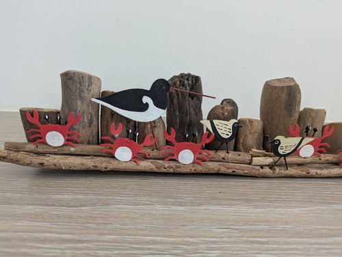 Large hand painted - , driftwood