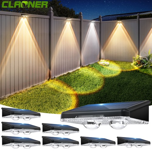 Led solar fence lights - fence,