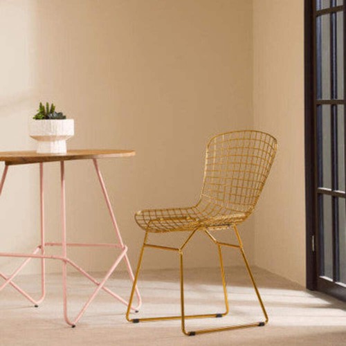Gold metal grid - grid, frame