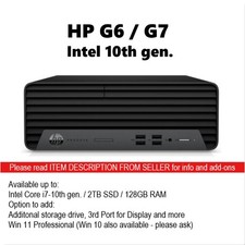 HP Pro G6  / G7 i7 10th gen