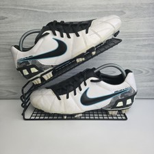 Nike Football Boots Mens Size 8.5 Total 90 Laser Shoot III Black White FG Retro