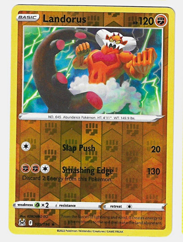Landorus 105 196 - landorus, lost
