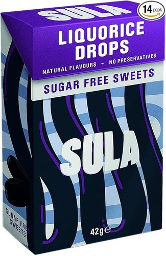 Sula liquorice drops sugar - drops,
