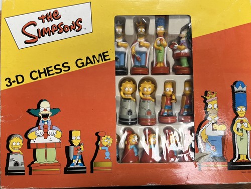 The simpsons chess set - 3d,