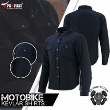 Men Motorbike Motorcycle Made with Kevlar Lined LumberJacket Shirt Ce Armoured