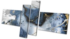 Marble Modern Navy Gold Grey