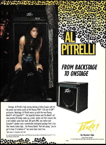 Pitrelli 1990 peavey bandit - peavey,