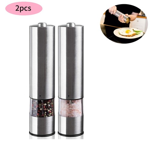 2pcs electric salt pepper - 2pcs,