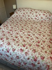 VTG Cath Kidston Rosali Quilt Ikea 250 X 270cm Super King  Bedspread Gingham 