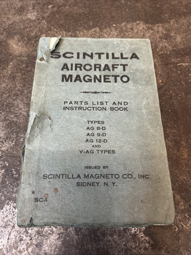 Scintilla aircraft magneto - scintilla,