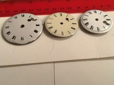 Antique Dials  for Verge Pocket Watches x 3 Damaged