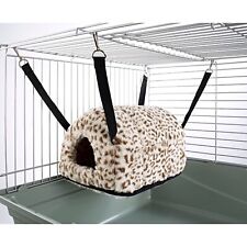 Rat Degu Gerbil Cuddle Up Igloo Hammock Bed Toy House Cheetah Print