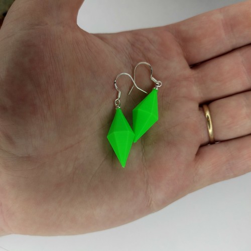Plumbob earrings - plumbob,