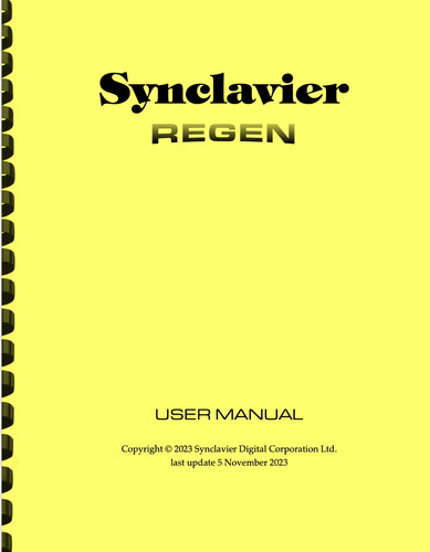 Synclavier regen digital - regen,